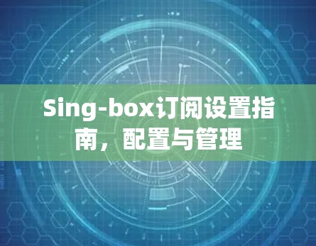 Sing-box订阅设置指南，配置与管理