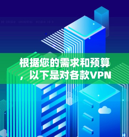 根据您的需求和预算,以下是对各款VPN软件的简要分析和推荐