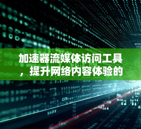加速器流媒体访问工具，提升网络内容体验的关键技术