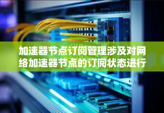加速器节点订阅管理涉及对网络加速器节点的订阅状态进行有效的管理和监控,以确保节点能够正常运行并满足业务需求。以下是一些关键点和步骤