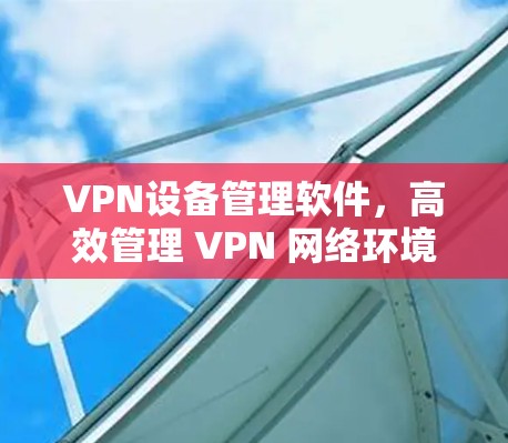 VPN设备管理软件，高效管理 VPN 网络环境